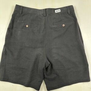 Vintage Tommy Bahama Relax Shorts Men's Actual 34x9 Black 100% Thick Silk Beach‎